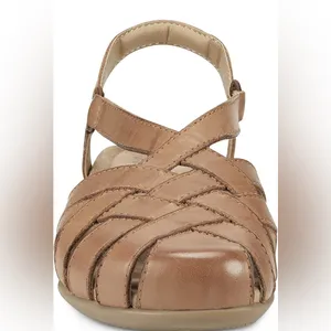 Earth Origins Berri Fisherman Slingback Sandals Tan Leather Comfort Est Size 9 thumbnail 13
