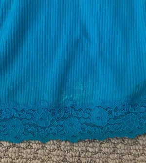Kirra Vintage Y2k Blue Fairy Laced Tank Top thumbnail 2