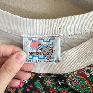 ✨ Vintage‎ Hazelwood Exclusive Women’s White Western Fringe Top Small thumbnail 5