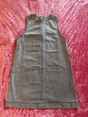 Forever 21 Shift Dress Sleeveless Denim Blue Women's XS High Neck thumbnail 1