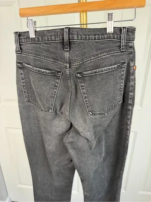 Abercrombie & Fitch Curve Love Ankle Straight Jeans Sz 28/6 Ultra High Rise thumbnail 9