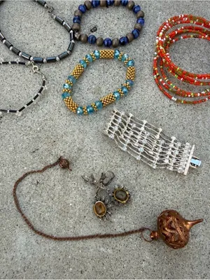 Jewelry Lot Bracelets Earrings Rock Charm Boho Vibes Costume Festival thumbnail 2