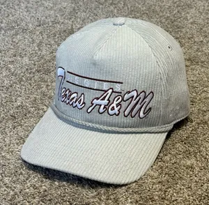 ’47 Brand Texas A&M Pale Gray Gridiron Hitch Corduroy Hat thumbnail 1