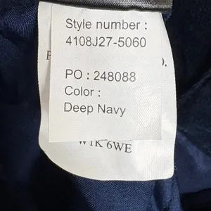Paige High Rise Bootcut Pants Zip Fly & Button Closure Deep Navy Velvet Size 27 thumbnail 8