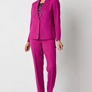 Evan Picone Black Label Vibrant Pink Straight Leg Pants thumbnail 3