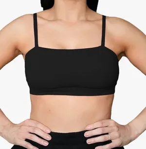 Black Workout Bandeau Top thumbnail 1