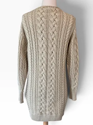 Isabel Marant Etoile Cable Knit Wool Zip Cardigan Sweater thumbnail 13