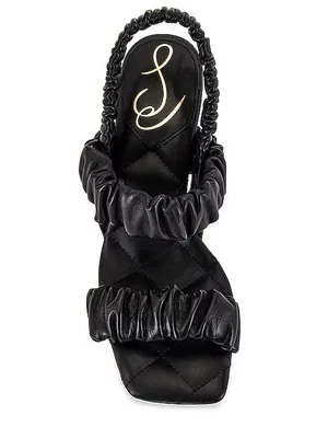 Revolve Sam Edelman Marlena Square Toe Quilted Sandal in Black Size 8.5 thumbnail 10