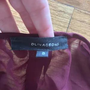 Oliviaceous burgundy maxi dress thumbnail 3