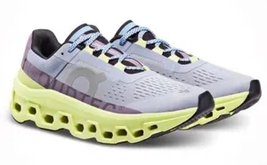 On Cloudmonster Running Shoes Lavender Hay Womens 10 thumbnail 1