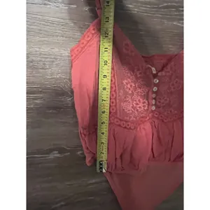 Free people cami size small top one piece orange tank strap boho excellent thumbnail 4