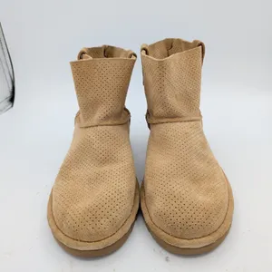 UGG Classic Unlined Mini Perf 1016852 Tan Perforated Suede Ankle Boots Womens 7 thumbnail 3