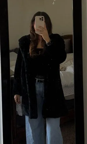 Urban republic women’s faux fur long coat thumbnail 5