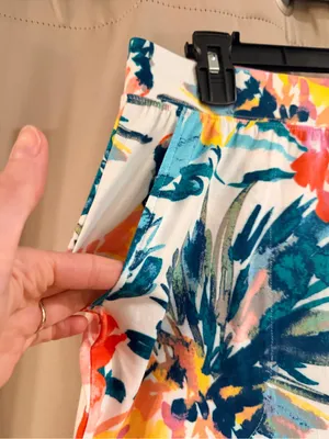 D&Co. Beach Bright Floral Wide-Leg Women's Pants - Multi thumbnail 2