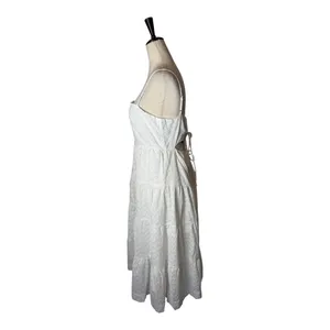 Line &‎ Dot Charlotte Dress Women Small White Eyelet Embroidered Midi NWT Boho thumbnail 9