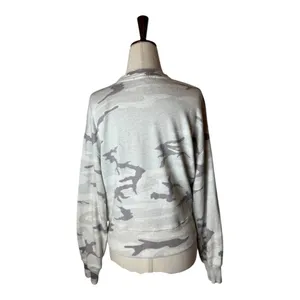 Rails Sweatshirt Women XS Gray‎ Ramona Stone Camo Pullover Athleisure Streetwear thumbnail 3