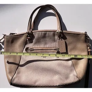 Coach Legacy Jacquard Canvas Edie 31 Medium Shoulder Bag 29848 Beechwood Gold thumbnail 8
