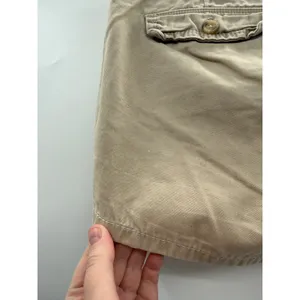Y2K Abercrombie & Fitch Low Rise Shorts‎ Tan Moose Logo Casual Size 6 Old Money thumbnail 7