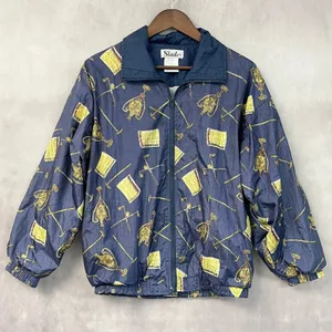 Vintage Slade Womens Windbreaker Jacket Size M Golf Boxy Retro 80s 90s Kitsch thumbnail 14