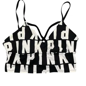 Victoria’s Secret Pink Sports Bra Sz Small Activewear Loungewear Cropped Gym thumbnail 2