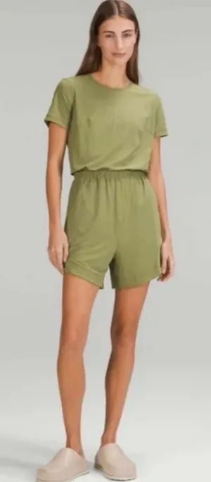Lululemon Lightweight High-Neck Romper Bronze‎ Green size 4 thumbnail 1