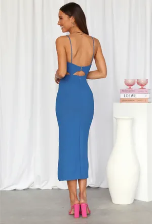Hello Molly Dress Midi Blue thumbnail 2