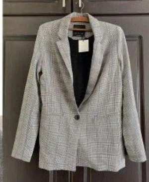 Bershka 70- NWT  Plaid Blazer XS thumbnail 2