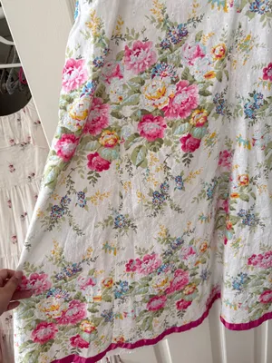 Dressbarn Floral Pink Trim Midi Sundress with Bow thumbnail 2