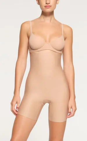 NWT Skims Body High Waisted Mid Thigh Shorts Clay Large ( SOLD OUT) thumbnail 1