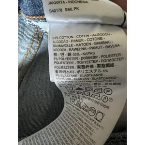 Levis Women’s Wedgie Skinny Medium Wash Button Fly Raw Hem Size‎ 26 thumbnail 5
