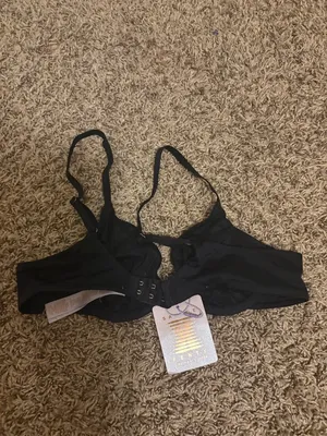 Savage X Fenty Bralette Black 34A Hook and Eye Closure NEW NWOT Underwire Nylon thumbnail 2