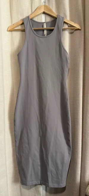Babaton Sleeveless Bodycon Midi Dress - Gray thumbnail 1