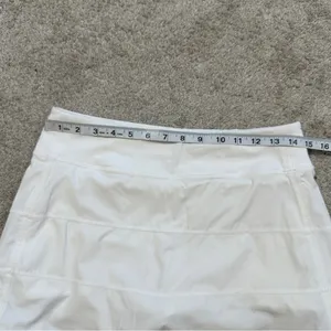 Lululemon Women’s Pace Rival Skirt Skort 4-way Stretch 15" Golf Run in White 6 thumbnail 12
