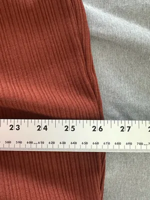 Eloquii Size 14/16 Rust Ribbed Wide Leg Belted Jumpsuit thumbnail 7