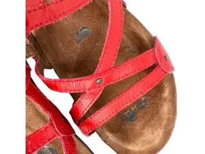 Dansko Jolie Red Leather Strappy Sandals Size 37 EU 6.5-7 US Comfort Resortwear thumbnail 7