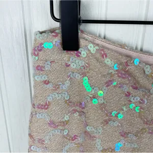 Anthropologie Ett Twa Showstopper Sequined Wide Leg Crop Pants Women's Size 0 thumbnail 6