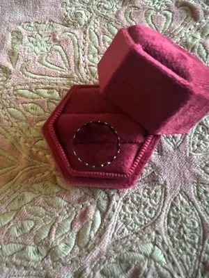 Women’s Stainless Steel Black Polished Finish Adjustable Ring Size 6-9 thumbnail 3