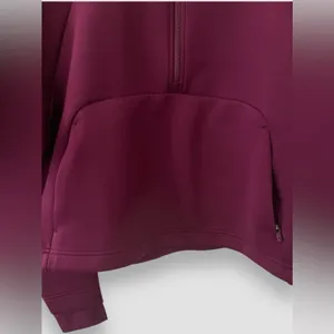 Nike Dri-FIT Prima Women's 1/2-Zip Training Top Size Medium Plum Pullover NWT thumbnail 7