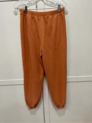 aerie High-Rise Drawstring Joggers - Burnt Orange thumbnail 5