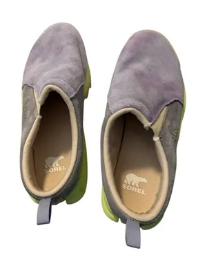 Sorel‎ Kinetic Impact II Mule Purple Grey Lime Green Suede Sneakers NL5052-580 9 thumbnail 1