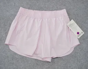 Lululemon Women's Size Medium High-Rise 3" Ruched-Side Short Pink Organza NWT thumbnail 1