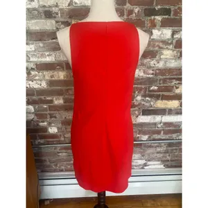 A New Day Women's Red Cowl Neck Sleeveless Mini Slip Dress Medium thumbnail 5