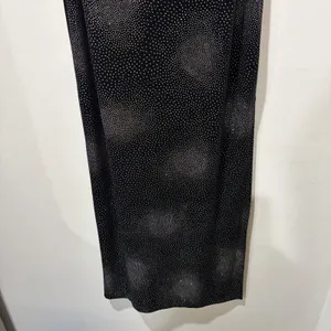 Scott Clothing Company dress Vintage Y2K Maxi Sleeveless Black Velvet Sparkles 4 thumbnail 3