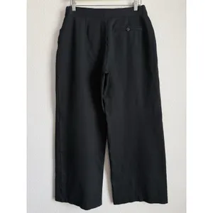 SPANX The Perfect Pant Wide Leg Black Ponte Knit Pull On Pants Size L Minimalist thumbnail 8