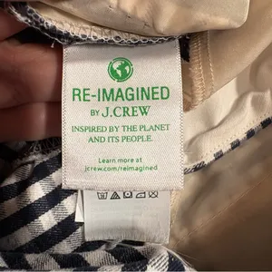 J. Crew Women’s Cameron Crop Pants Sz 6 Navy White Gingham Plaid Stretch‎ Preppy thumbnail 6
