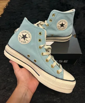 CONVERSE Ctas Lift Hi top blue leather platform shoes sneakers women’s 8 new thumbnail 1