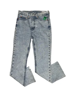 GAP Vintage Slim High Rise Jeans 26 2P Light Wash Split Hem NWT thumbnail 1