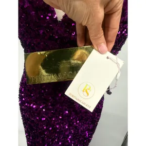 Portia & Scarlett PS23519 Purple Sequin Gown Sz 6‎ NWT Prom Pageant Formal Dress thumbnail 4