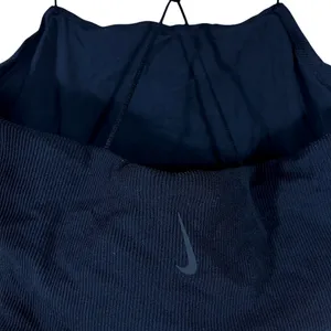 Nike Dri-FIT Ribbed Solid Crop Top Black Sporty Crisscross Back Strappy Size S thumbnail 5
