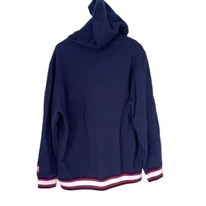 NFL Women’s Patriots Hoodie Sweatshirt Football Team Logo Embroidered Blue Red X thumbnail 4